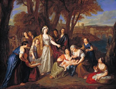 Die Auffindung des Moses, vor 1699 von Charles Antoine Coypel